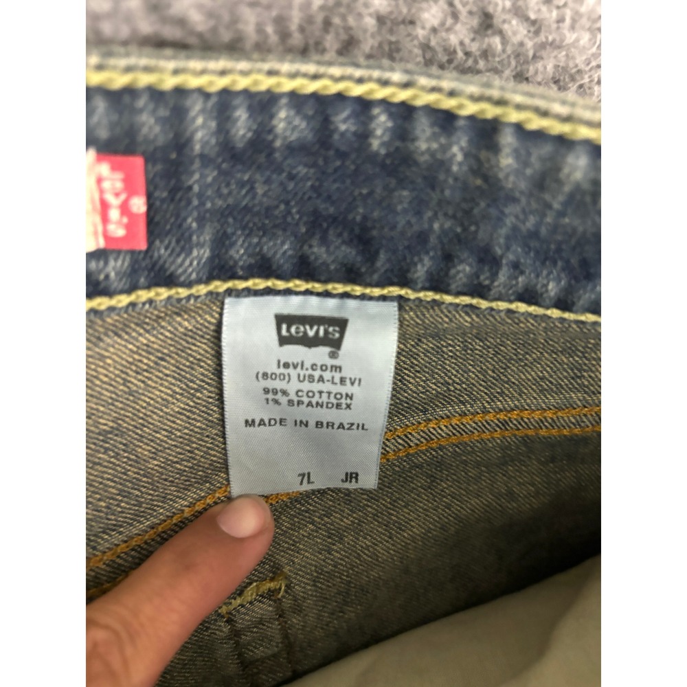 Levi's 518 Boot Cut Stretch Jeans Womens Size 7 Long NWT Blue Denim Y2K Low Rise - Picture 11 of 11